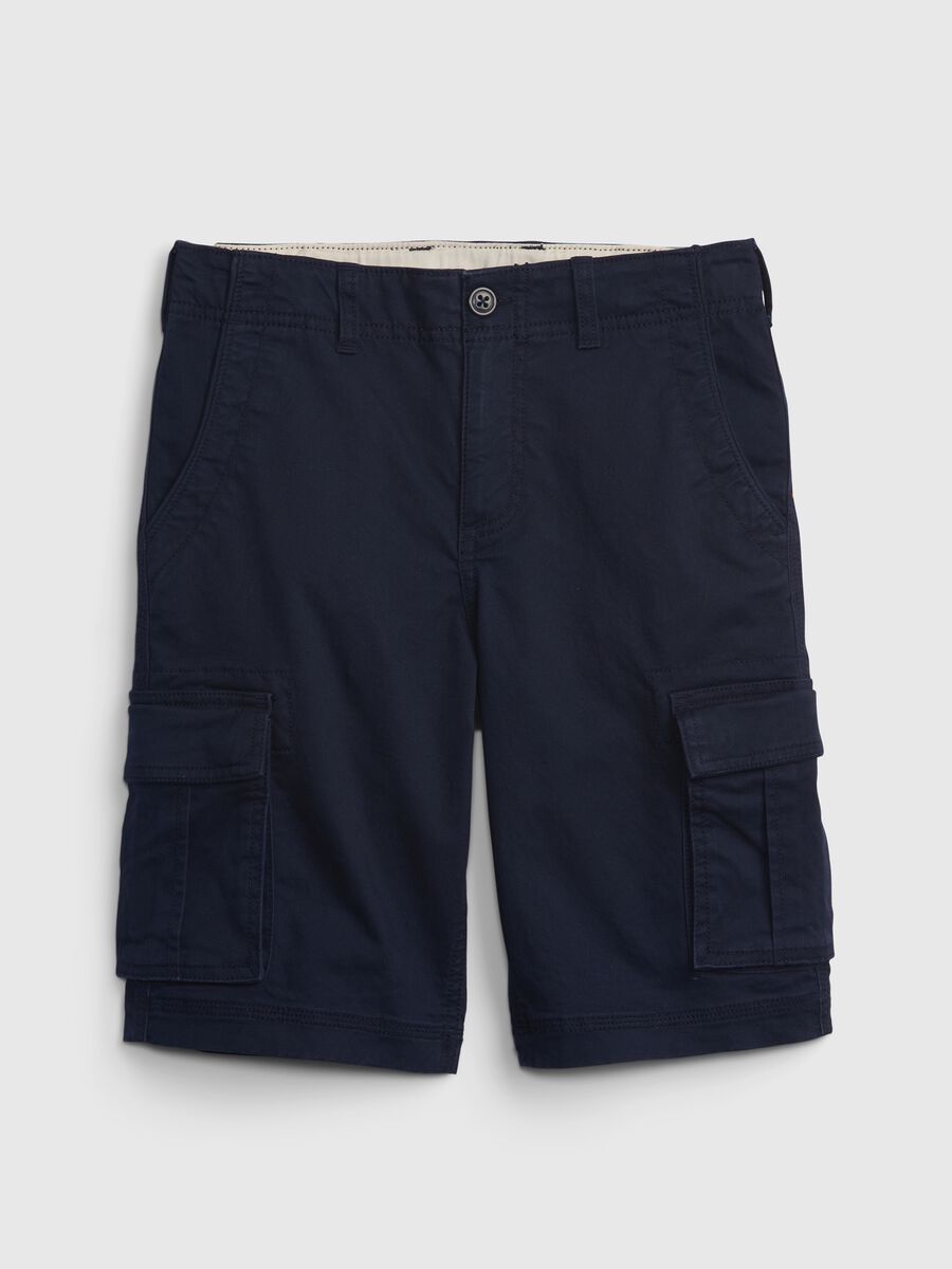 Bermuda cargo in cotone stretch_0