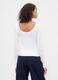 White Stretch Long Sleeve Top_1