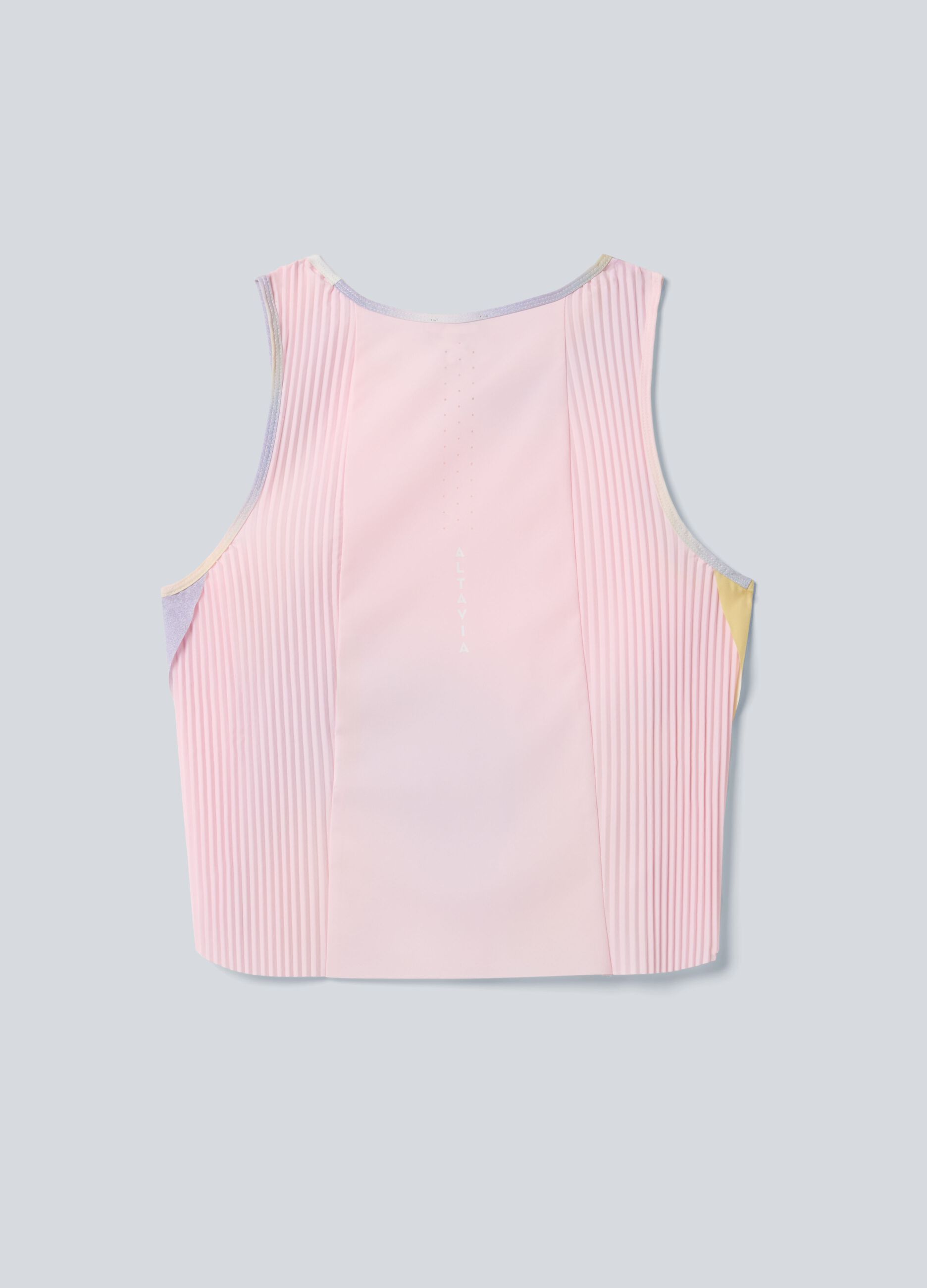 Canotta tecnica sportiva plissettata con effetto tie dye ALTAVIA COURT