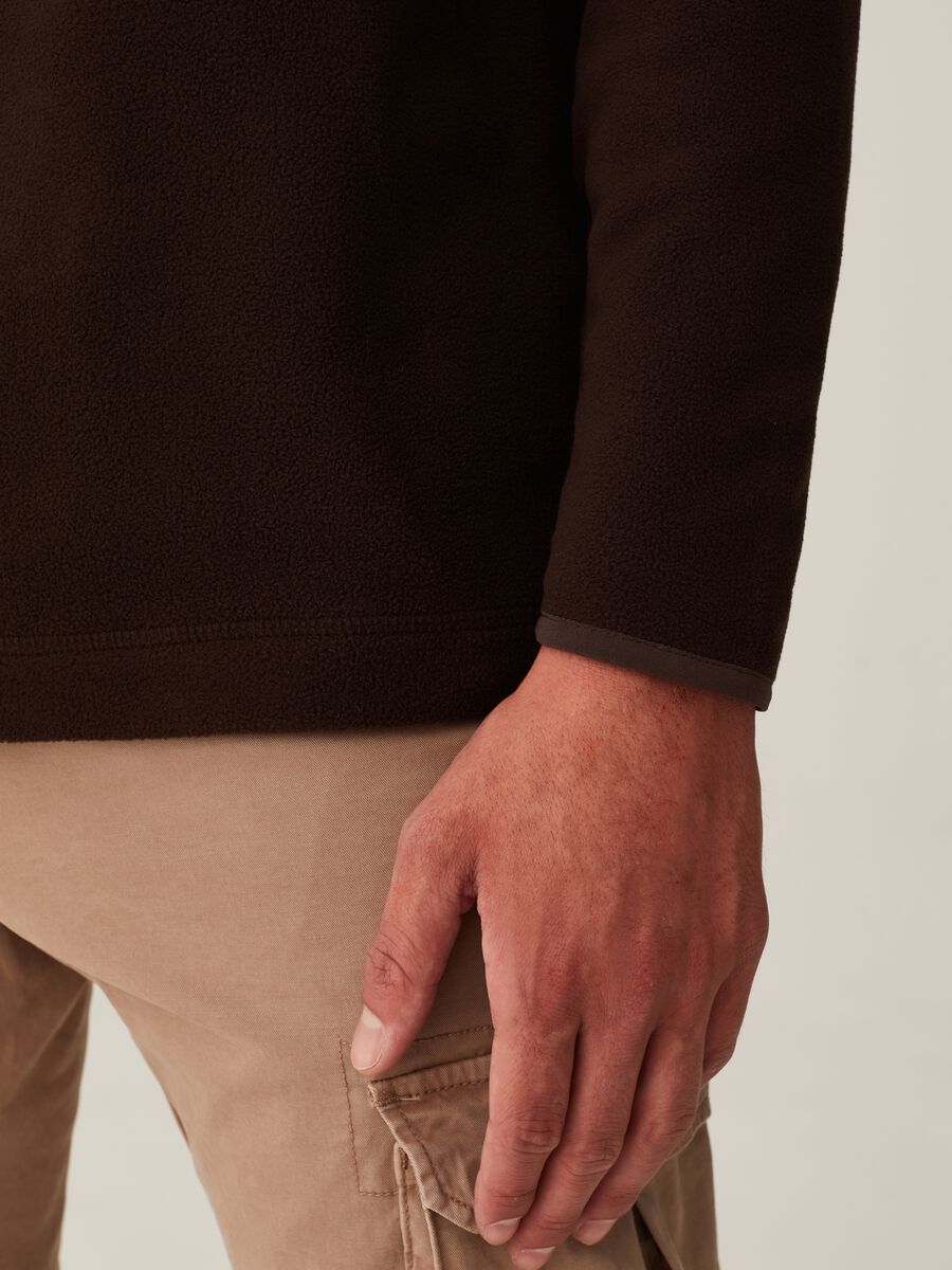 Half-zip sweatshirt in fleece_3