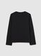 Long Sleeve Black Cotton T-shirt_1