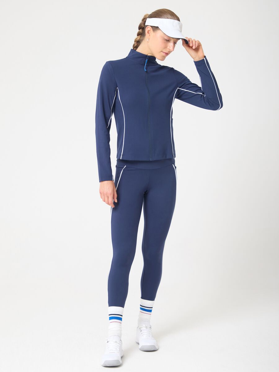 Breathable sporty full-zip with contrast trims ALTAVIA COURT_0