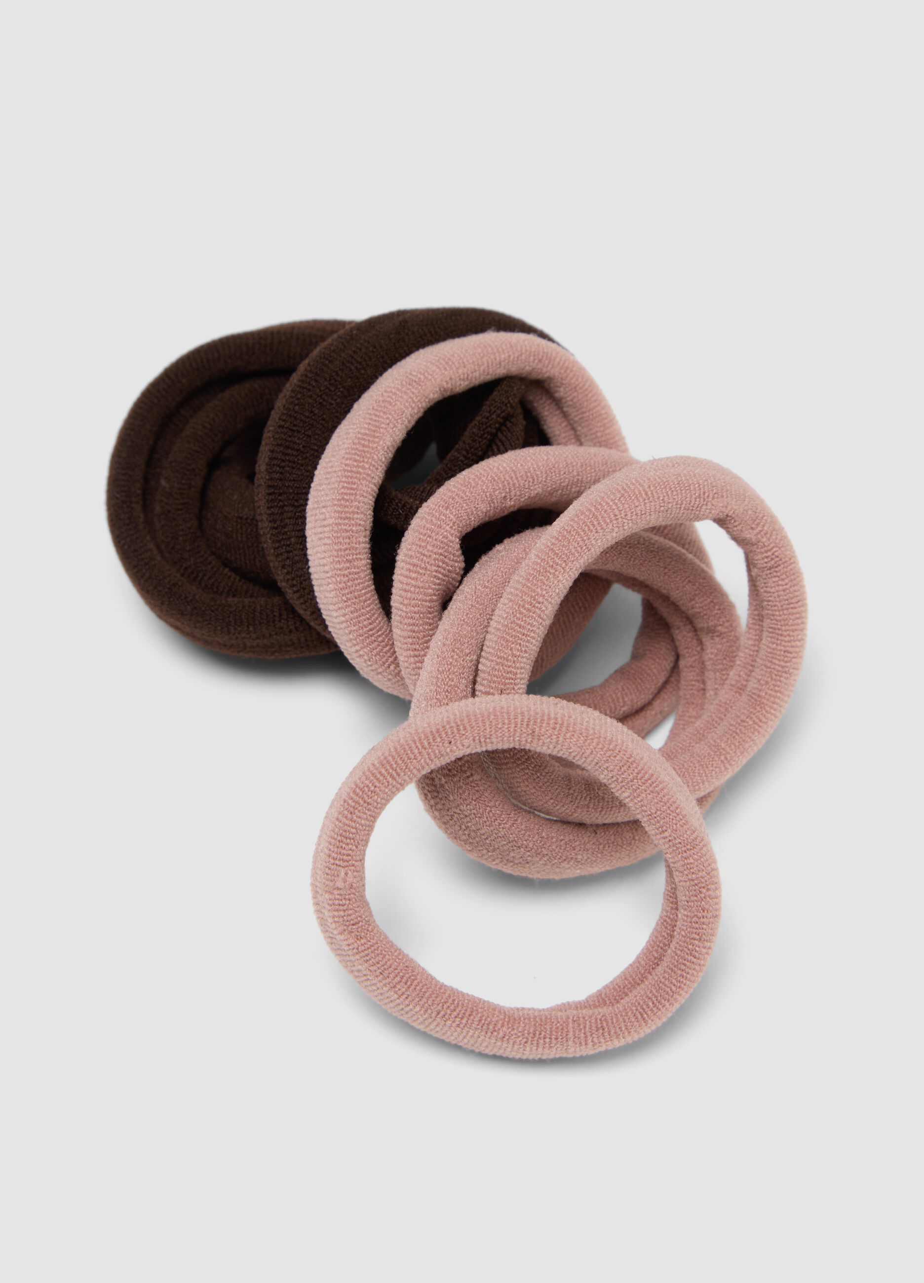 SINCERELY HAIR Seamless Hair Ties (10-Pack) Mauve-Brown