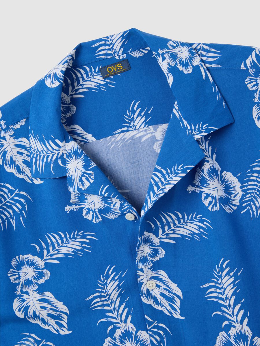 Men's multicoloured pure viscose oversized shirt_5