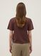 Brown short-sleeved pure cotton T-shirt_2