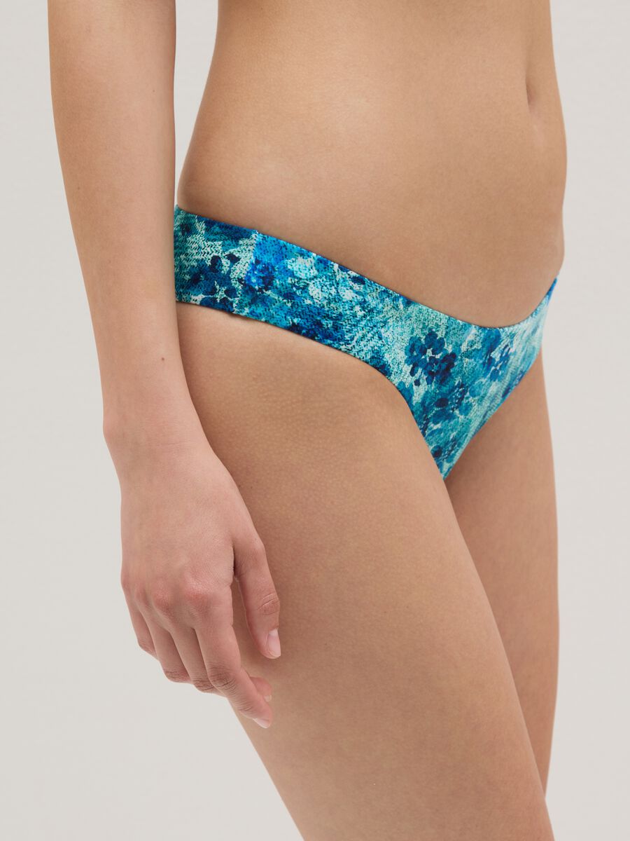 Women's Bikini in Multicolour Stretch Blend_3