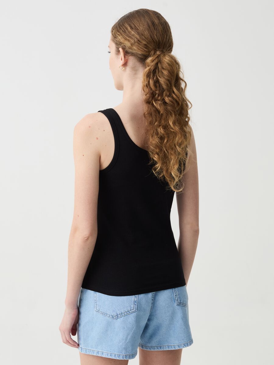 Tank top in cotone stretch_2