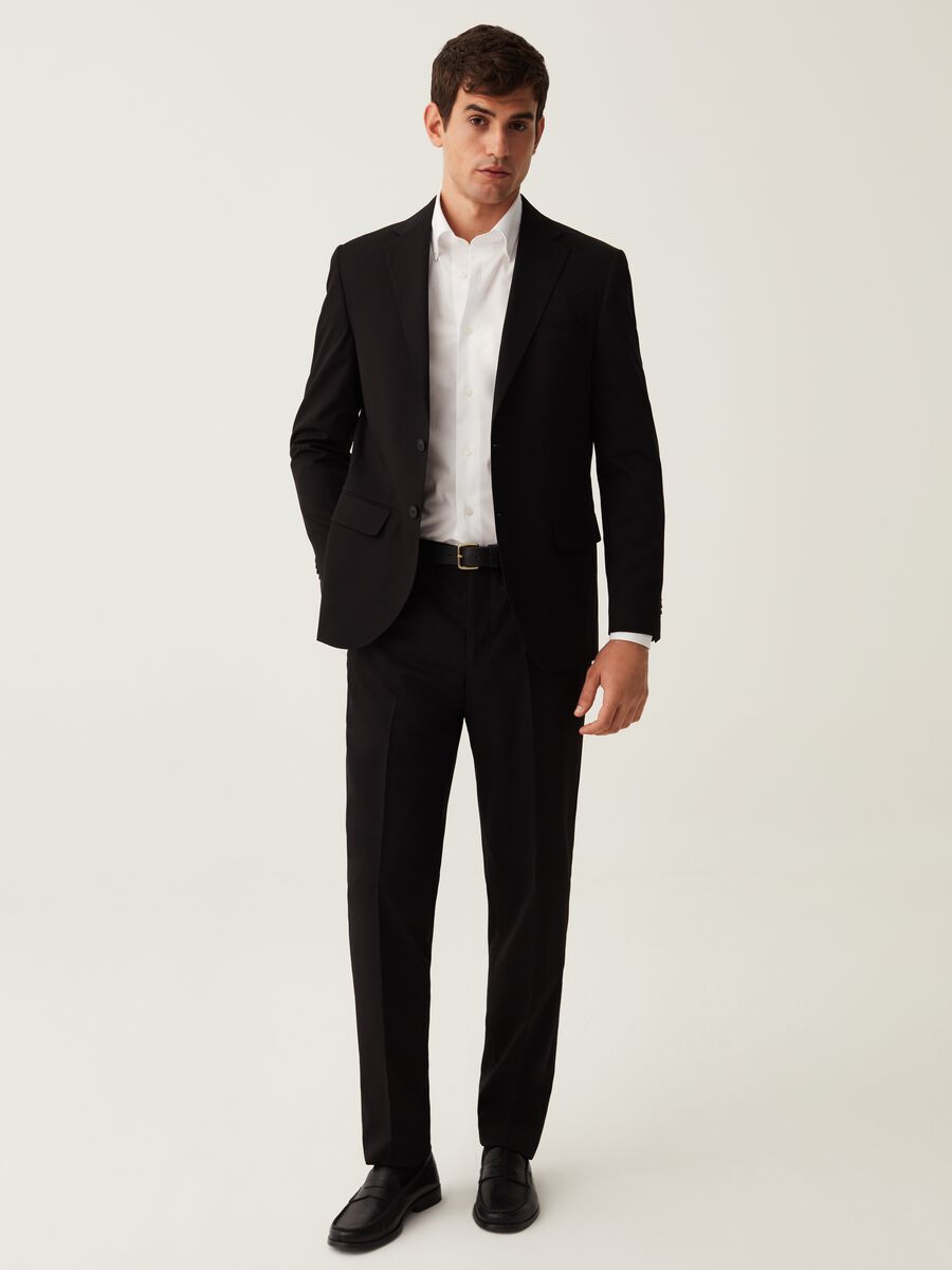 Pantalone regular fit nero_0