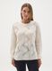 Beige maternity jumper with lace pattern_0