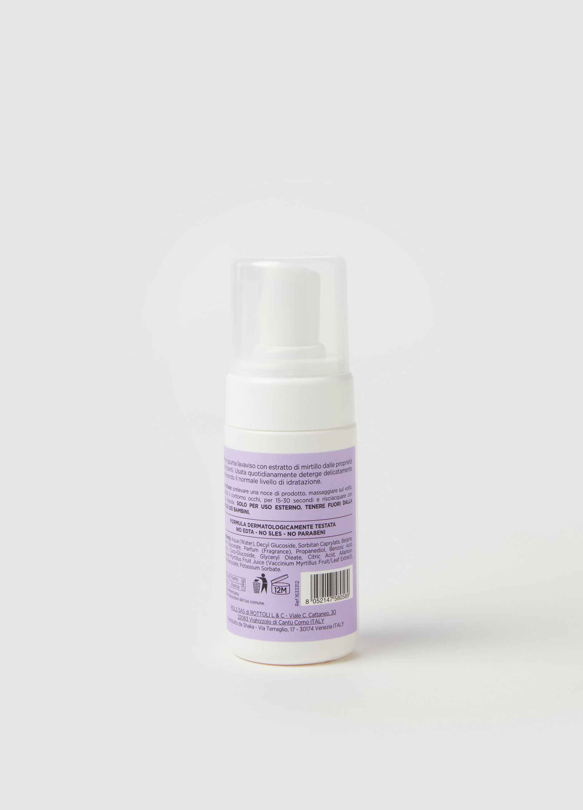 Blueberry cleansing mousse