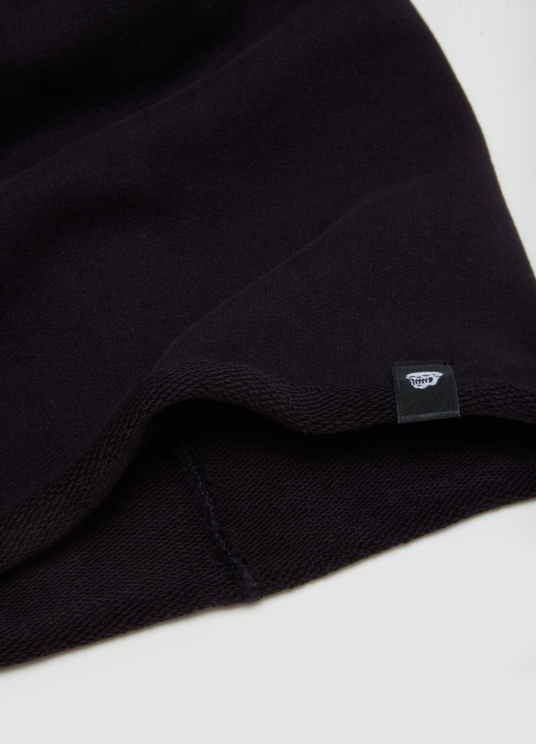 Black Stretch Cotton Boy's Beanie