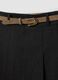 Grey stretch viscose mini skirt with belt_1