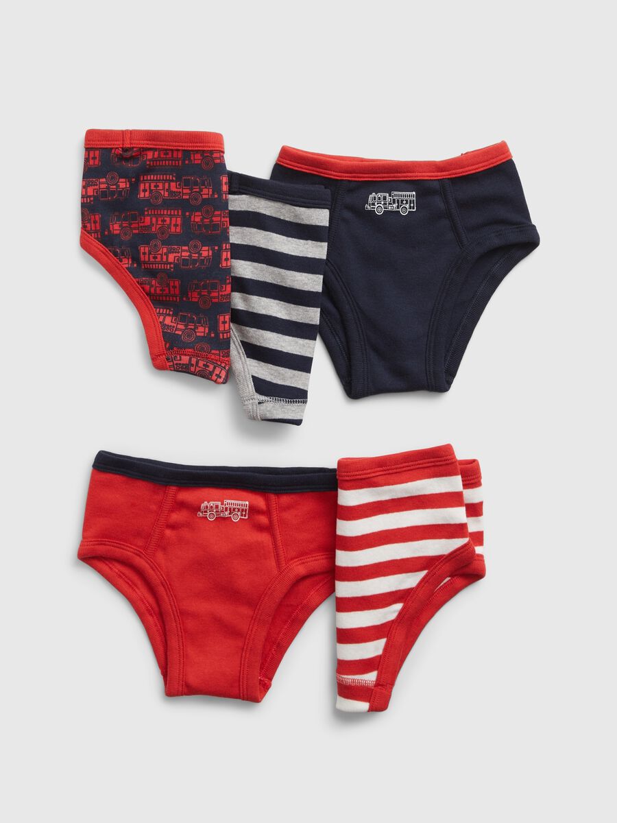 Set cinque slip con stampa camion _0
