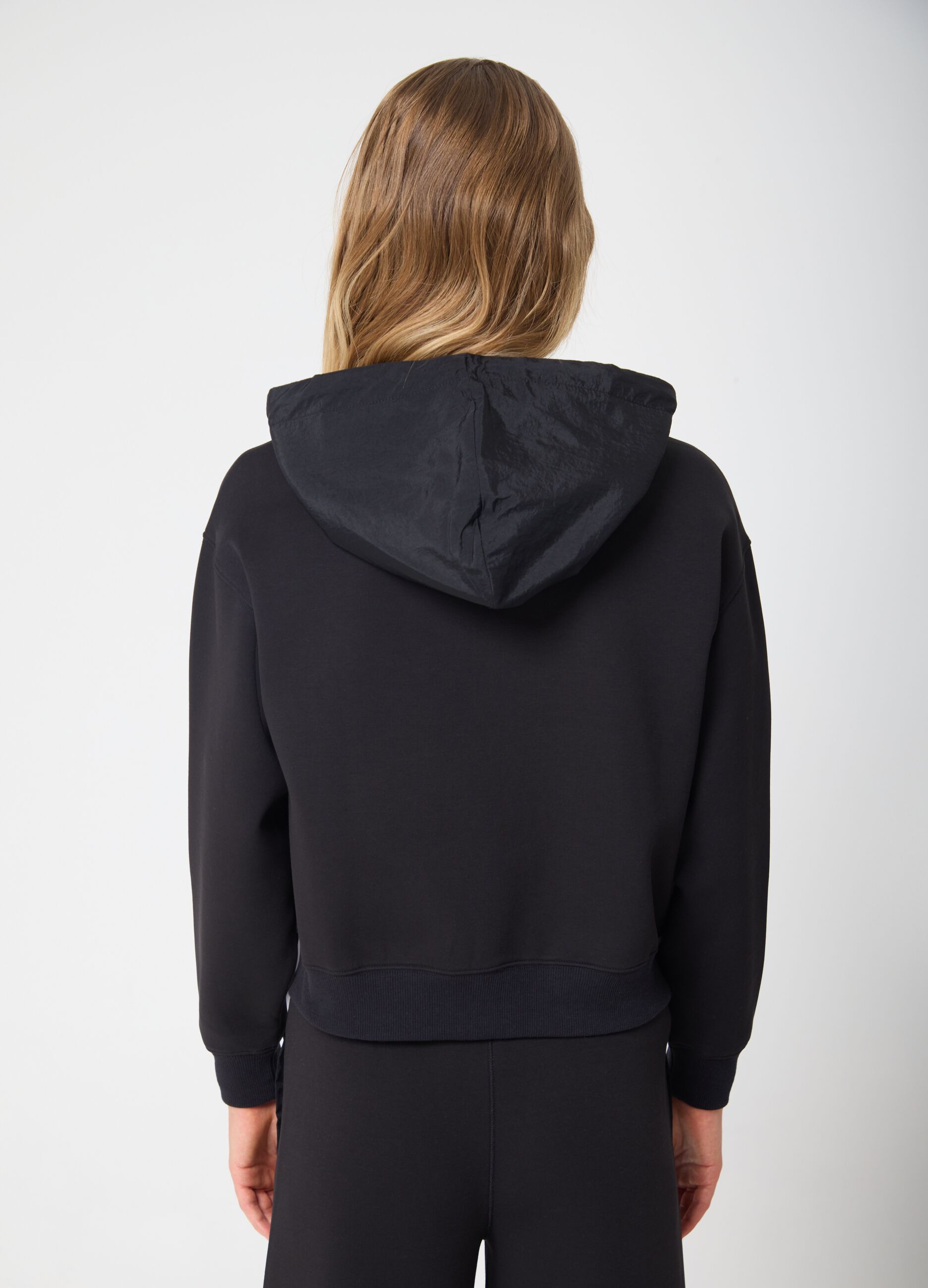 Full-zip cropped hoodie ALTAVIA STUDIO