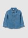 Baby denim shirt with collar_0