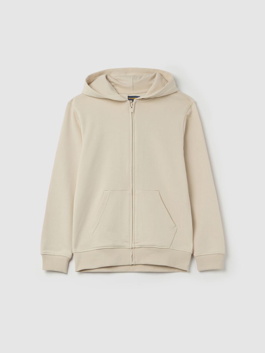 Full-zip Essential con cappuccio e tasche_3