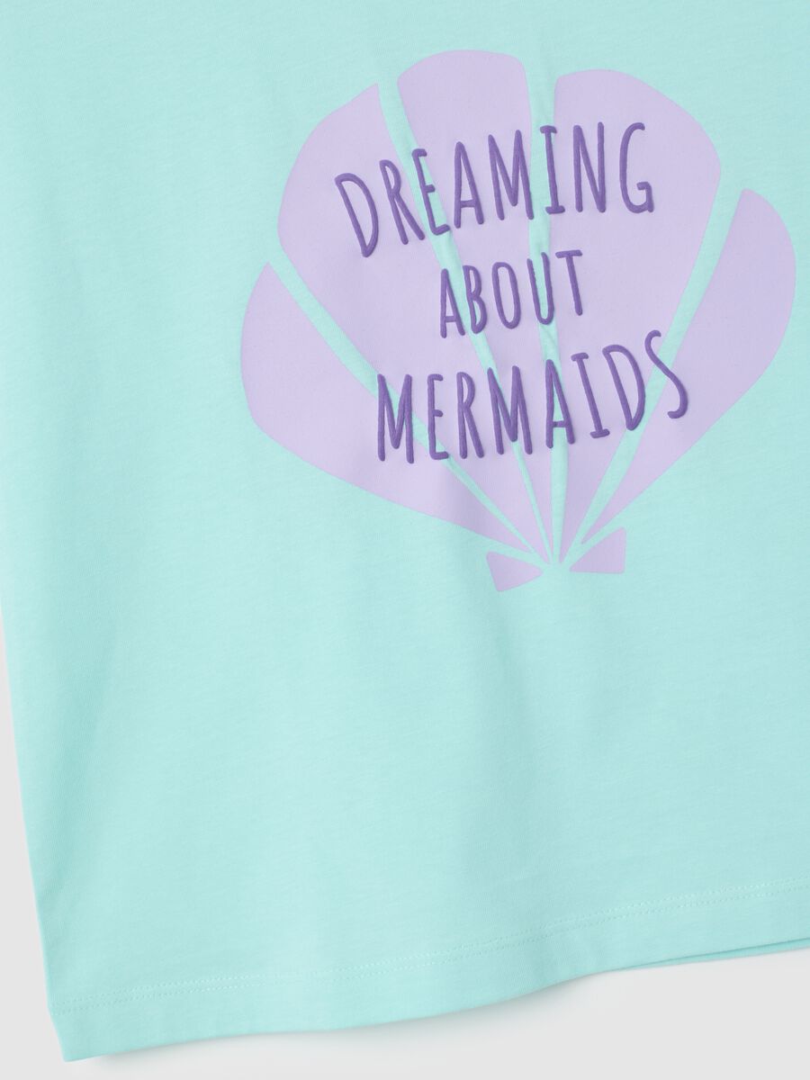 Girls' summer set in pure blue cotton regular fit_3