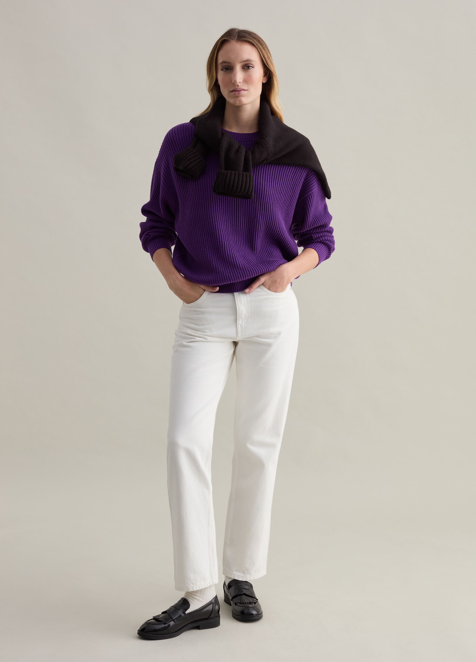 Ribbed pullover