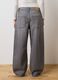 Grey pure cotton balloon fit jeans_2