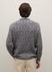Grey crew neck sweater regular fit with cable knit_3