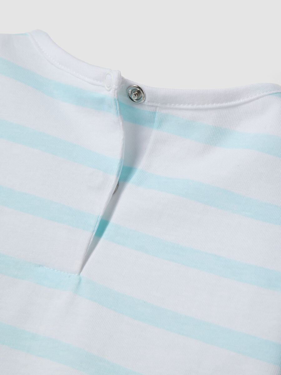 Pigiama corto in puro cotone multicolor da neonata con Aristogatti_3