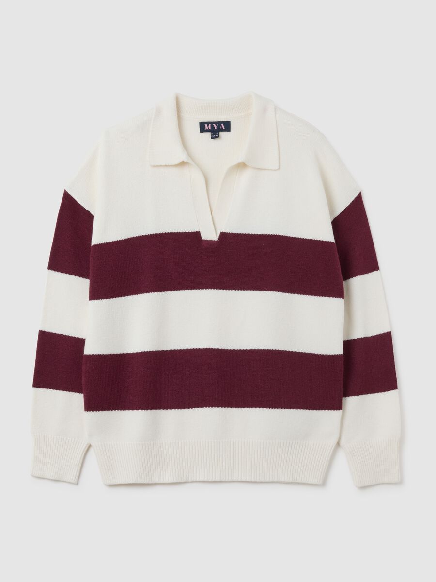 Regular fit multicolour cotton blend jumper_4