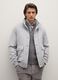 Grey padded jacket regular fit with zip and buttons_2