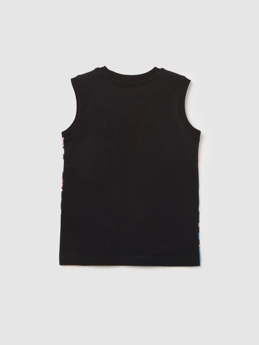 Multicolour tank top with Maui print_1