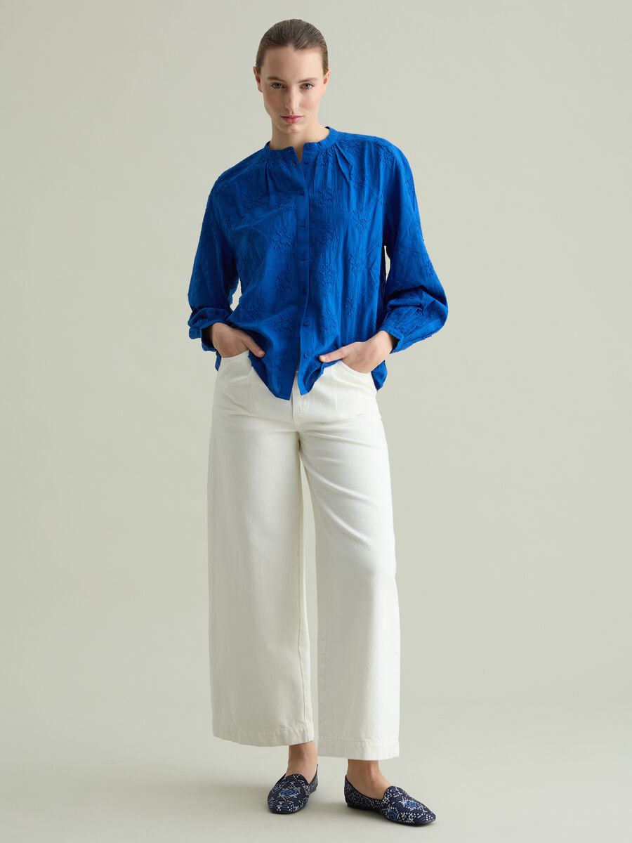 Shirt with all-over floral embroidery_1