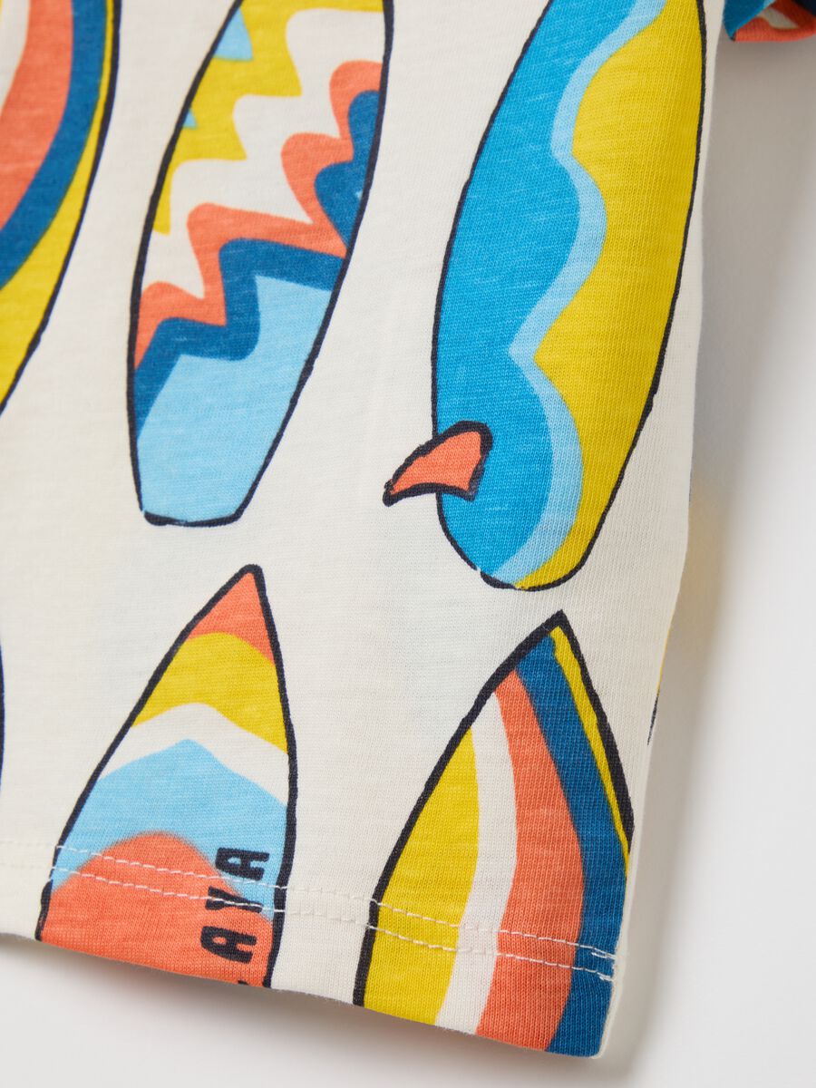 Multicoloured short-sleeve surf t-shirt_3