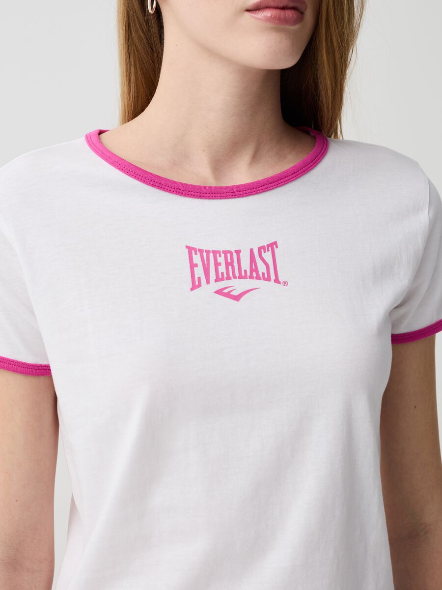 T-shirt with contrasting edging and logo print_1