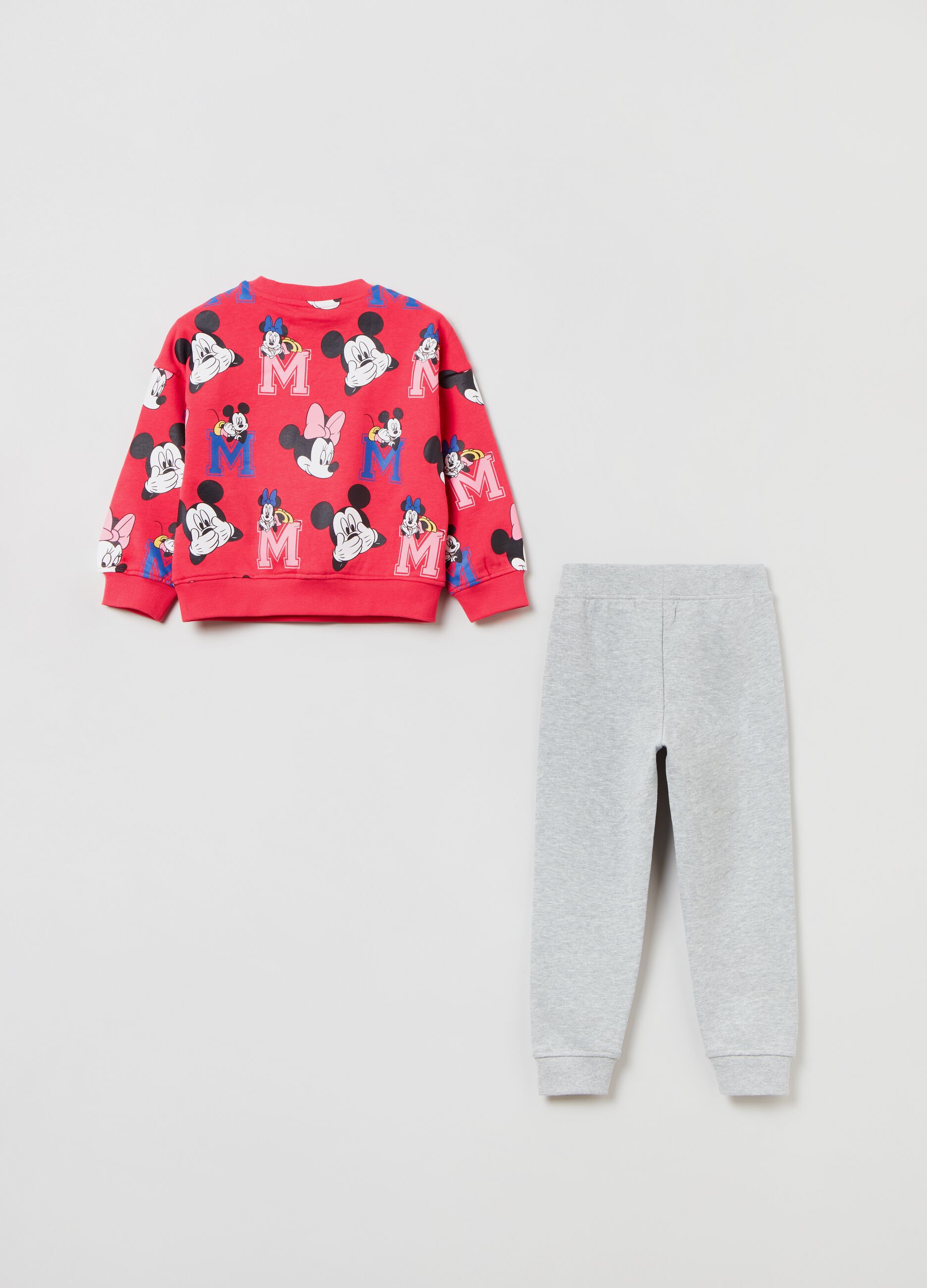 Jogging set con stampa Minnie e Topolino_1
