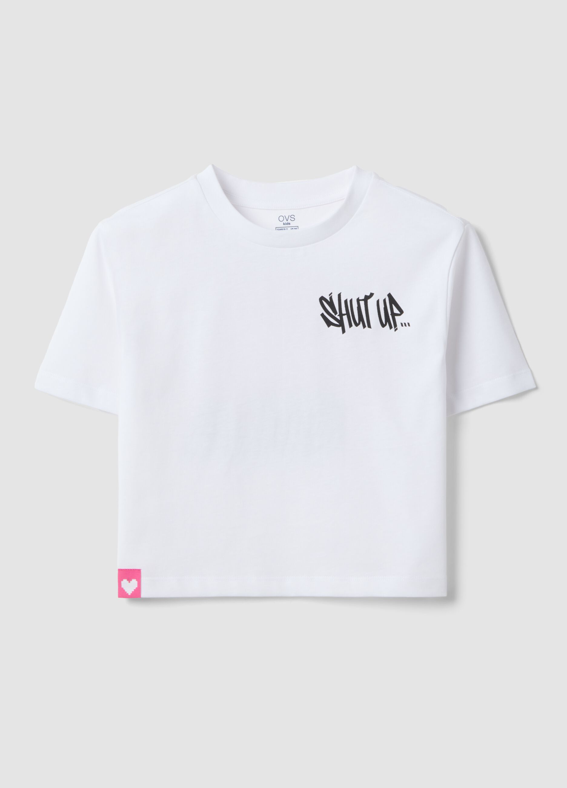 White short-sleeve pure cotton T-shirt