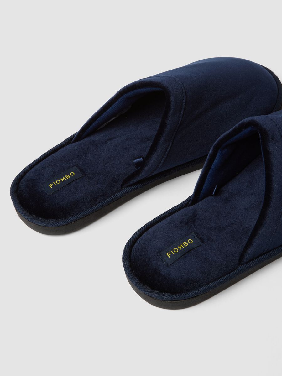 Pantofole blu da casa imbottite_2