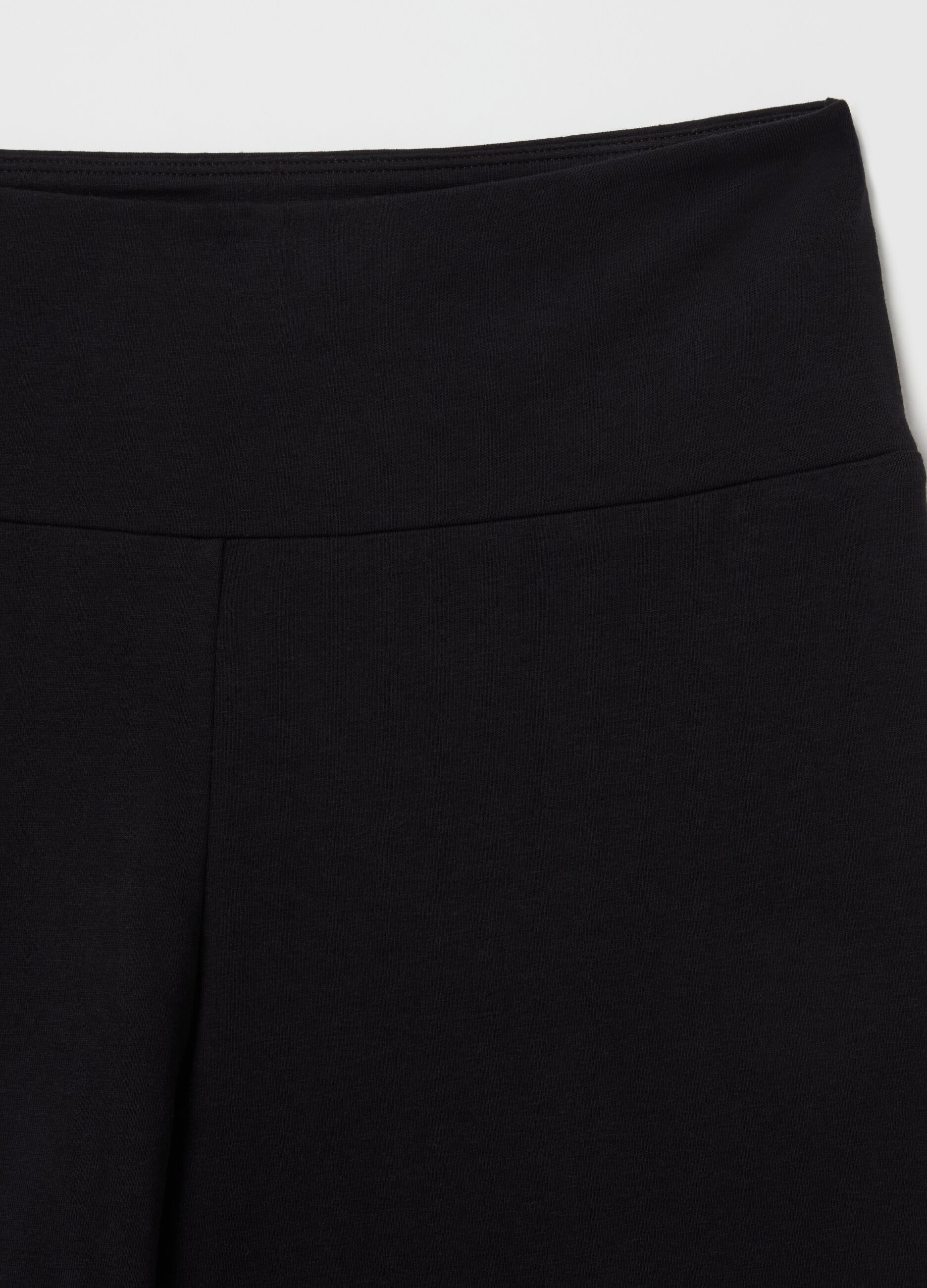 Leggings flare fit in cotone stretch