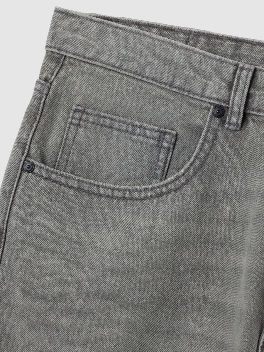 Jeans in puro cotone grigio carrot fit_1