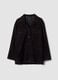 Giacca nera in vera pelle regular fit_0