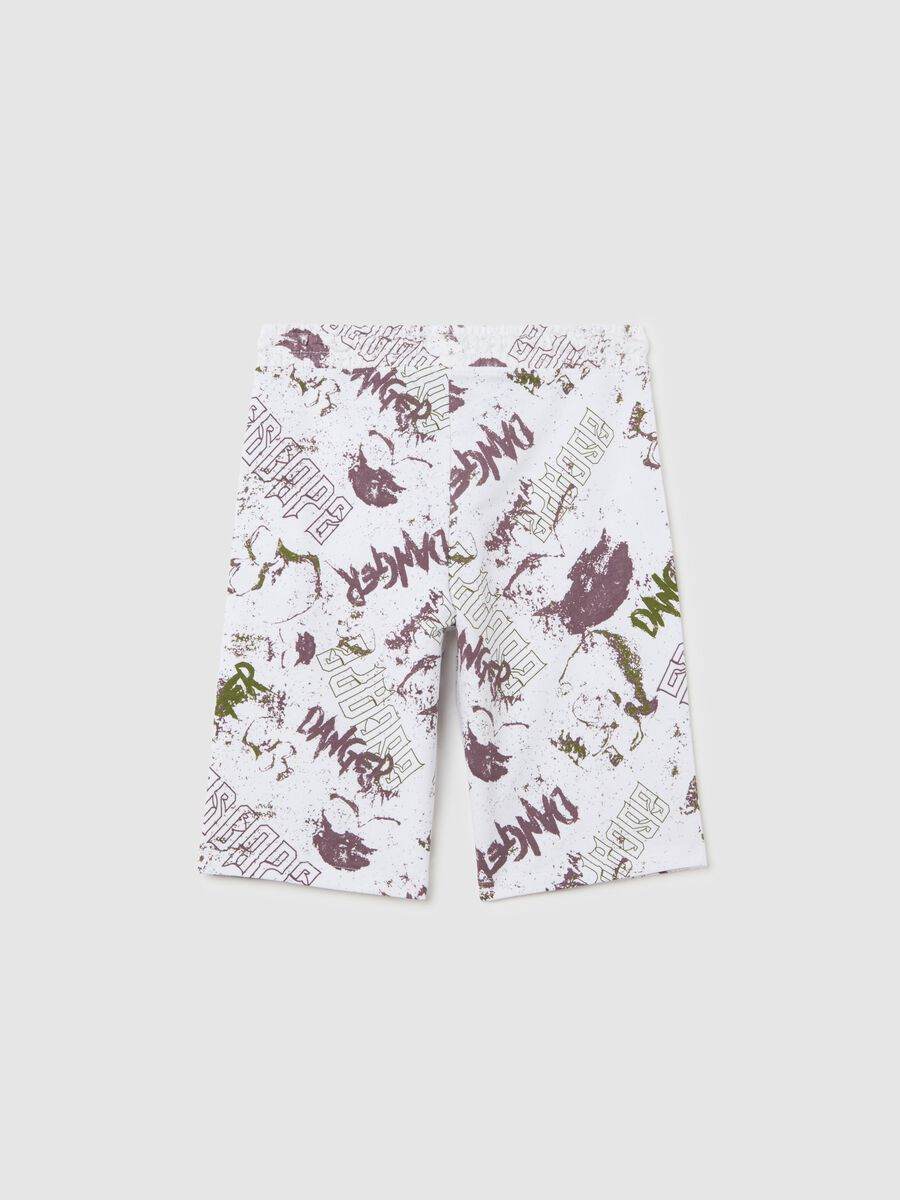 Boy's regular-fit multicoloured shorts in 100% cotton_1