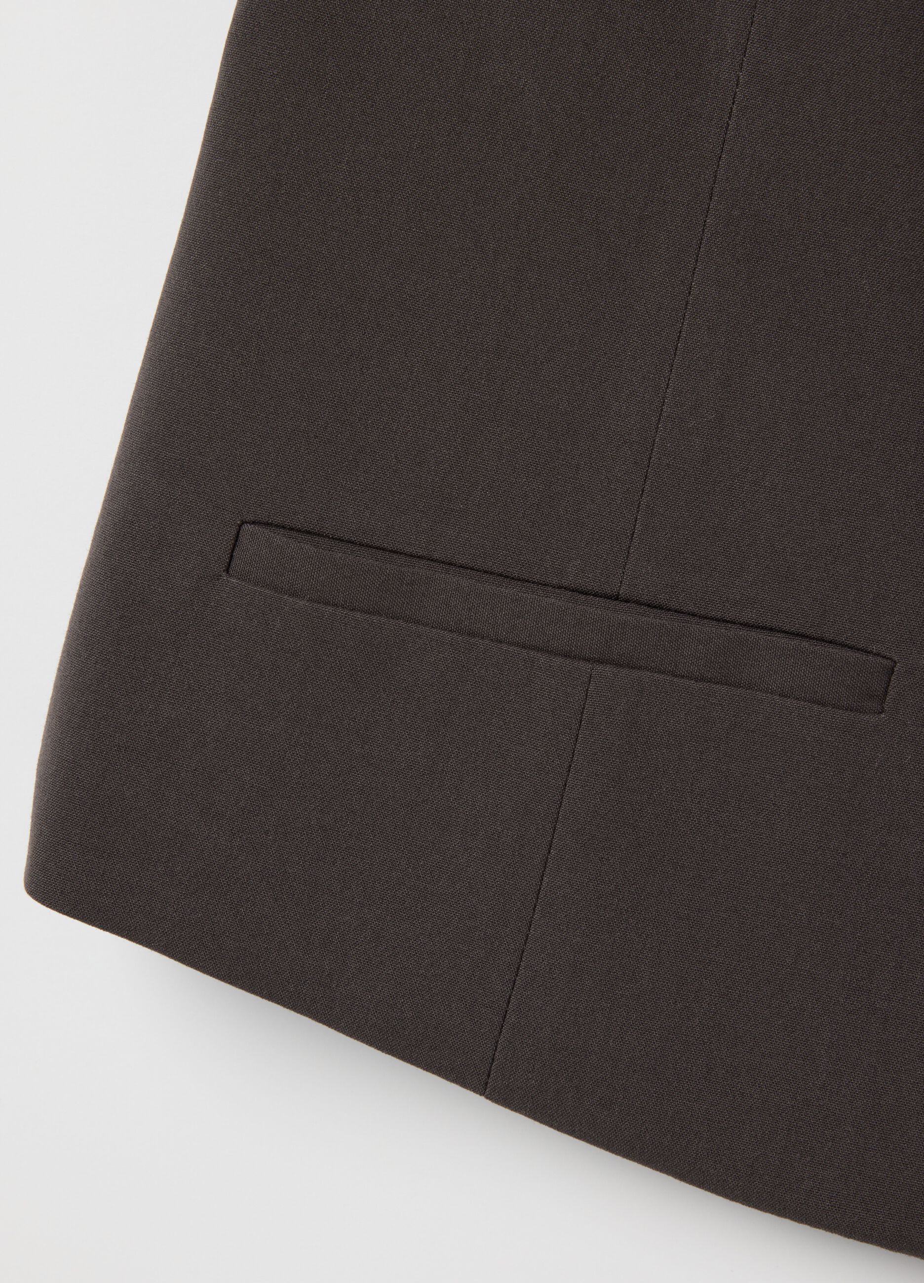 Brown Slim Fit Blazer