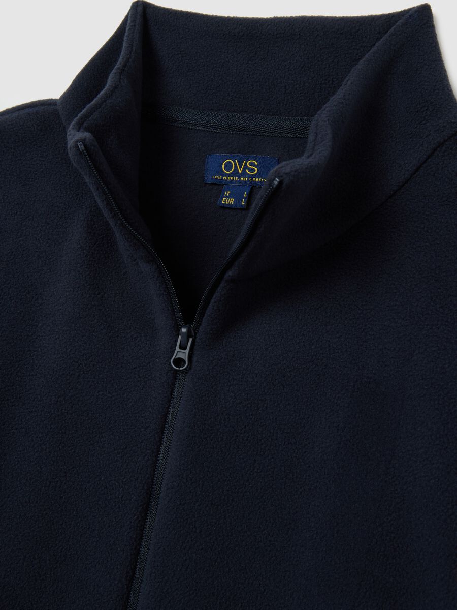 Blue Fleece Half-Zip Sweater_5