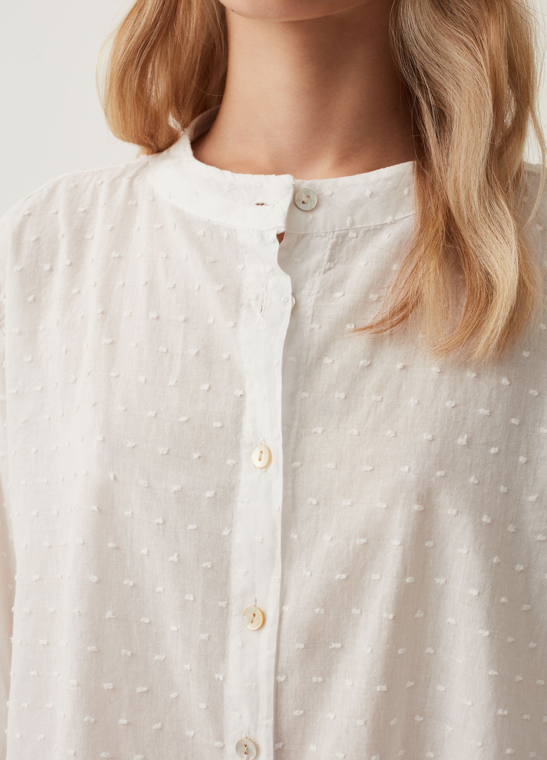 Camicia in cotone dobby Hybrid_3