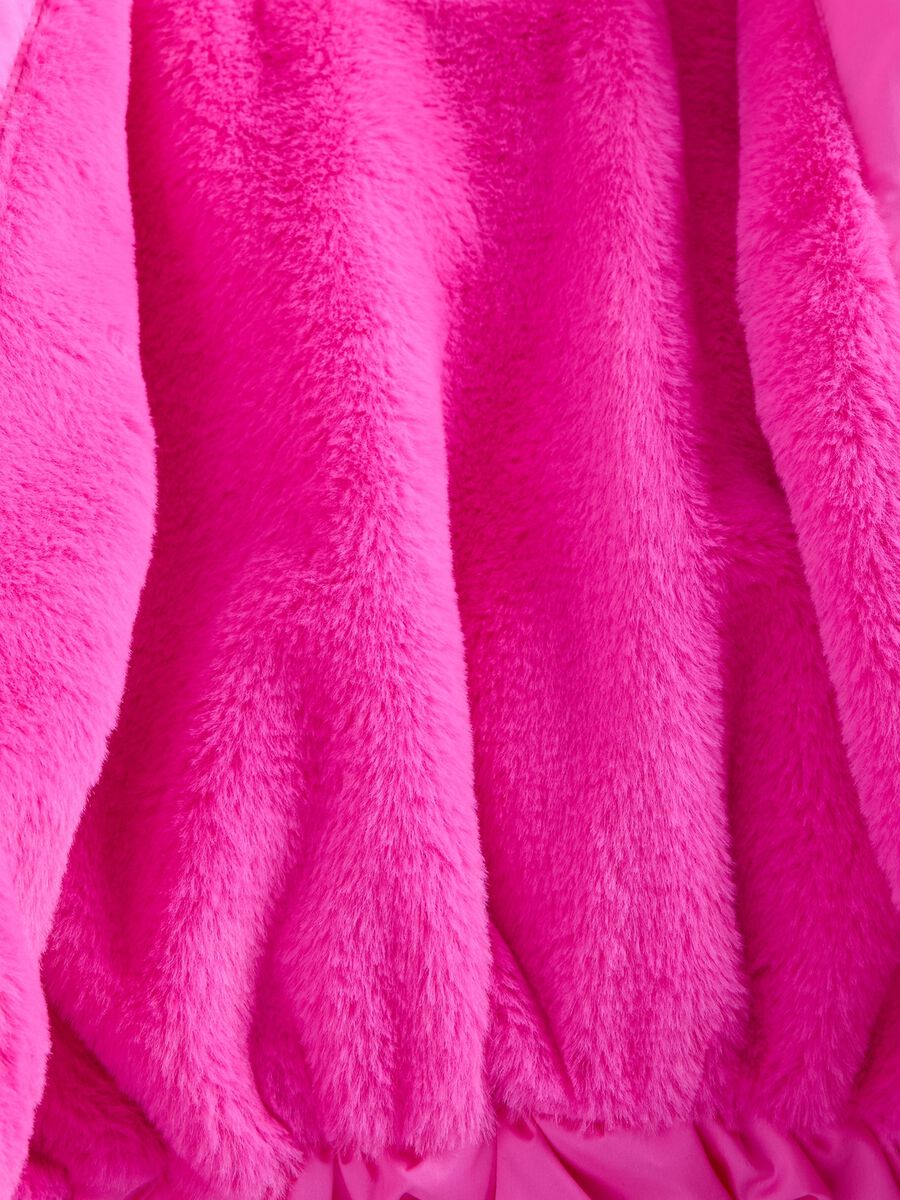 Pink padded jacket for girls_2