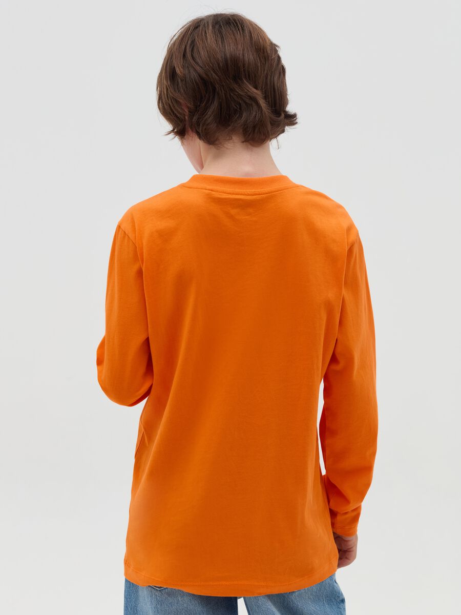 T-shirt a maniche lunghe con stampa_1