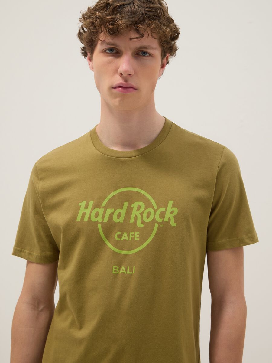 Green Hard Rock Cafe cotton T-shirt, regular fit_3