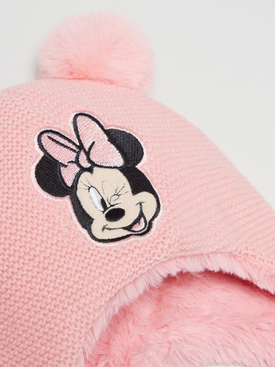Berretto con eco pelliccia e pon pon Minnie_2