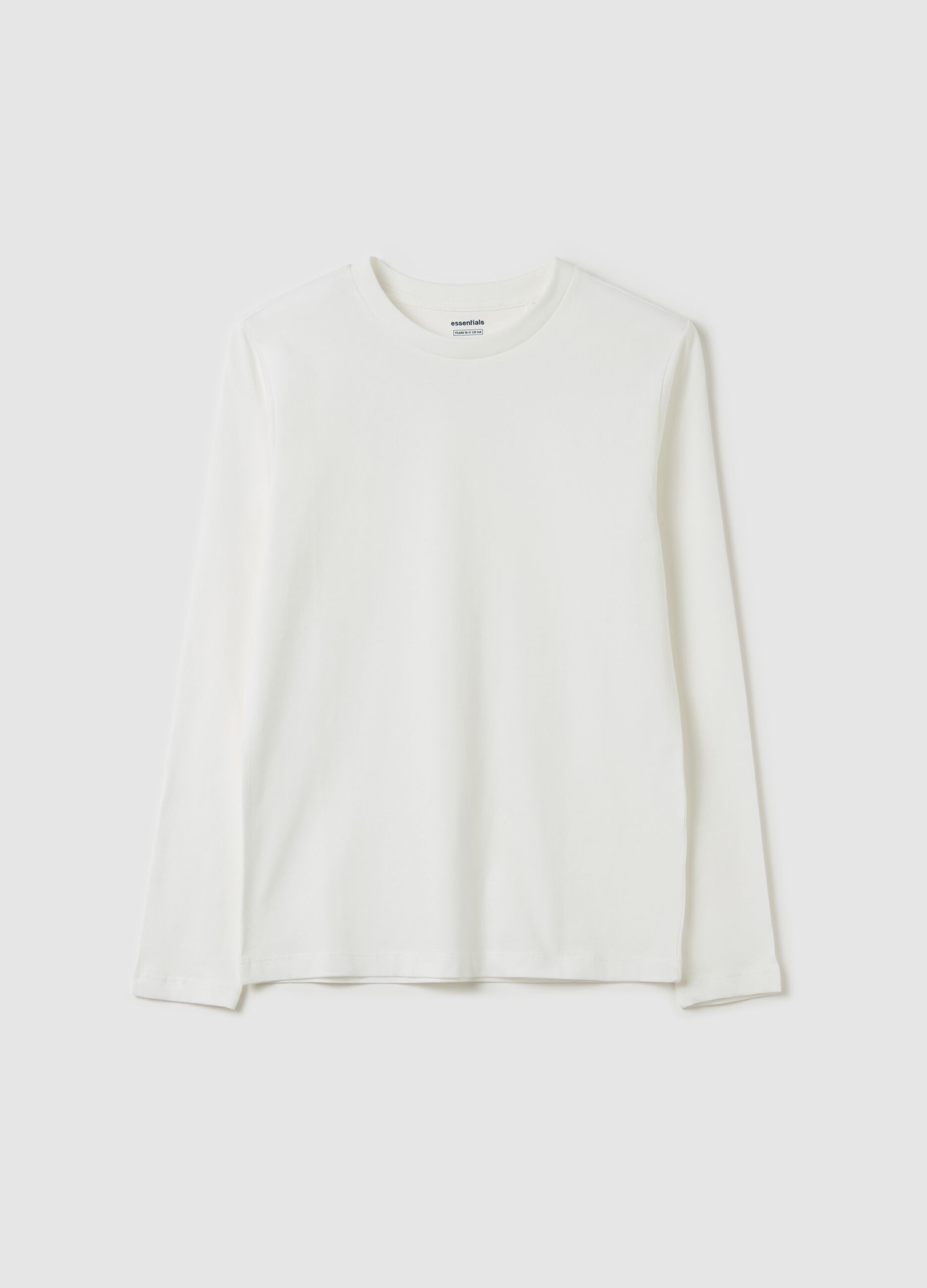 T-shirt maniche lunghe in cotone bio