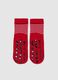 Children's Red Anti-Slip Cotton Blend Socks_1