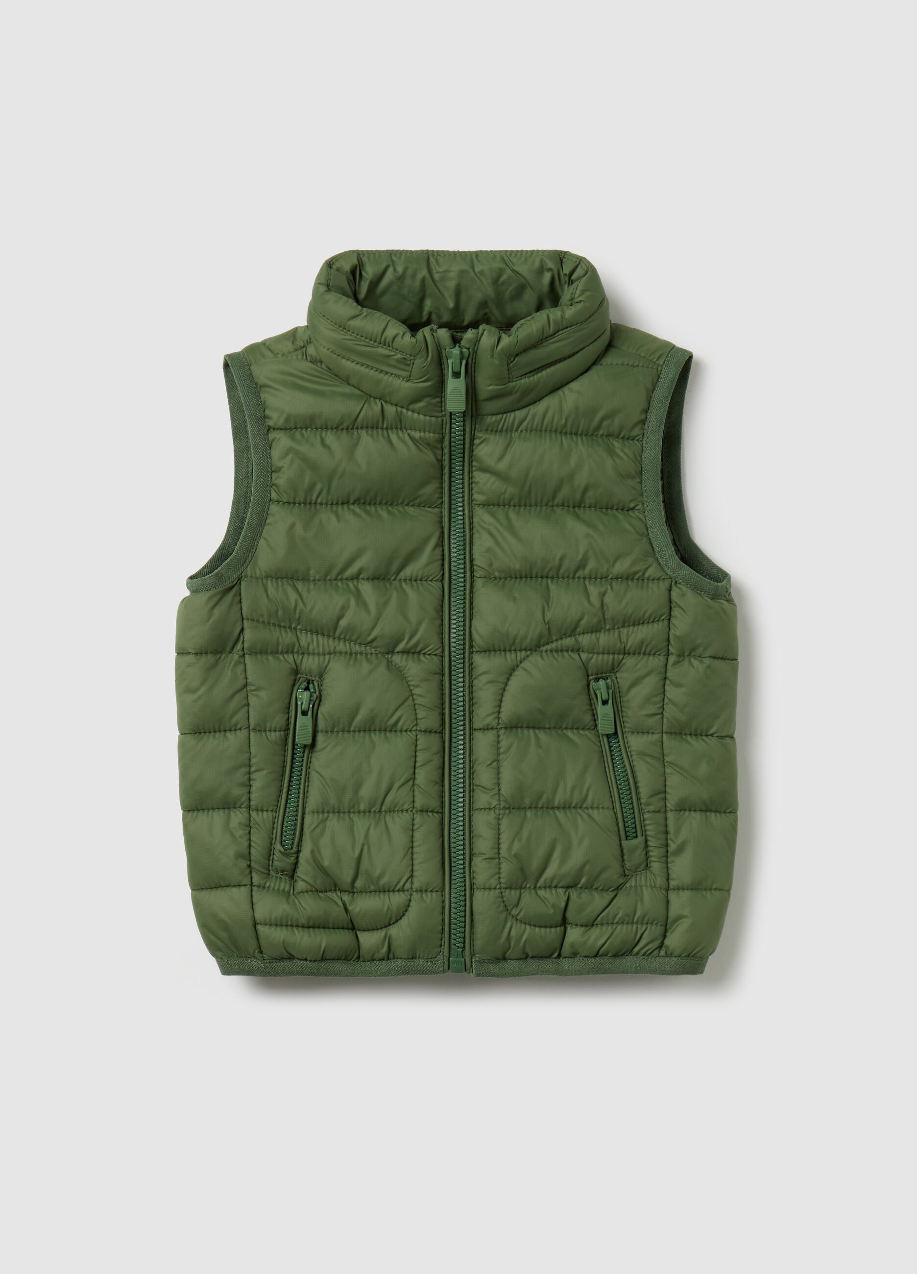 Gilet trapuntato full-zip 
