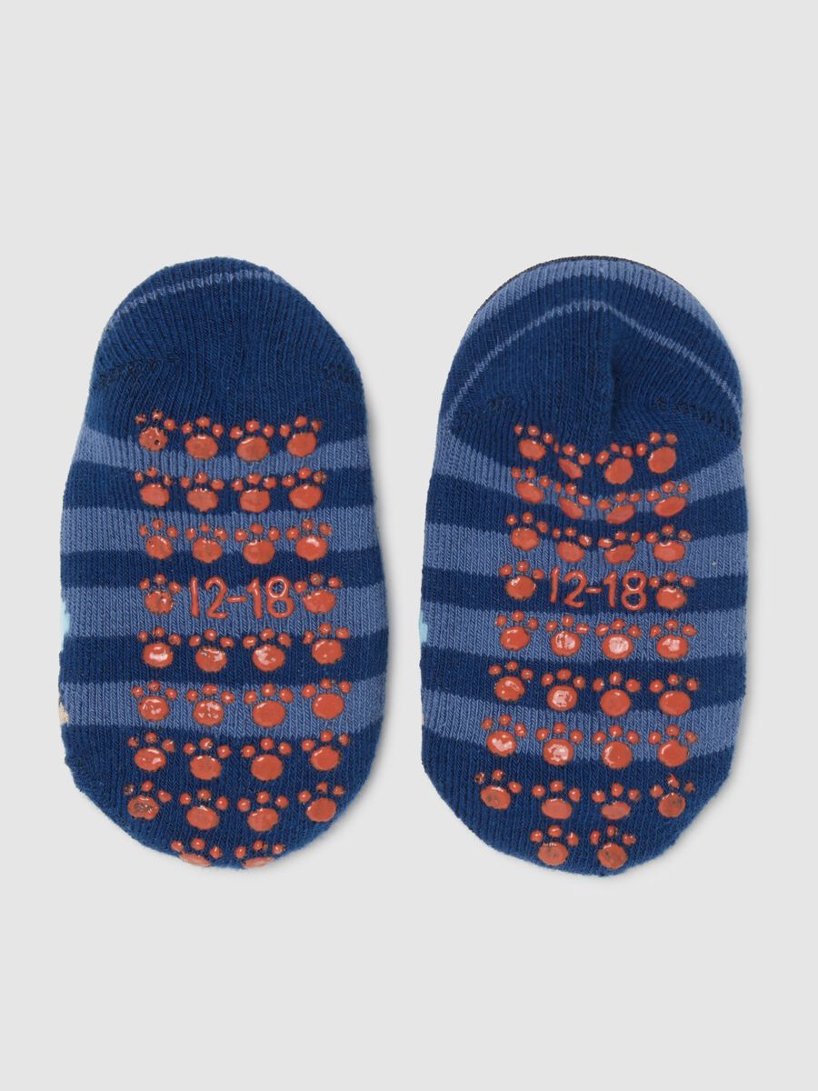 Multicolour Cotton Blend Baby Socks with Non-slip Features_2