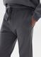 Boys' grey cotton jogger trousers with regular fit_2